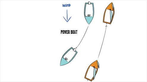 Power gives way to sail