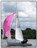 Photo 2. Pole against the forestay for a reach