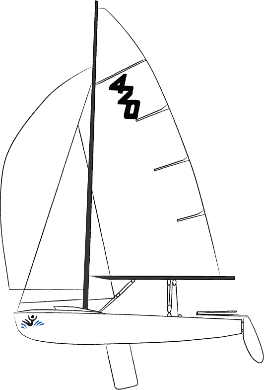 Caution Water Dinghy Class 4